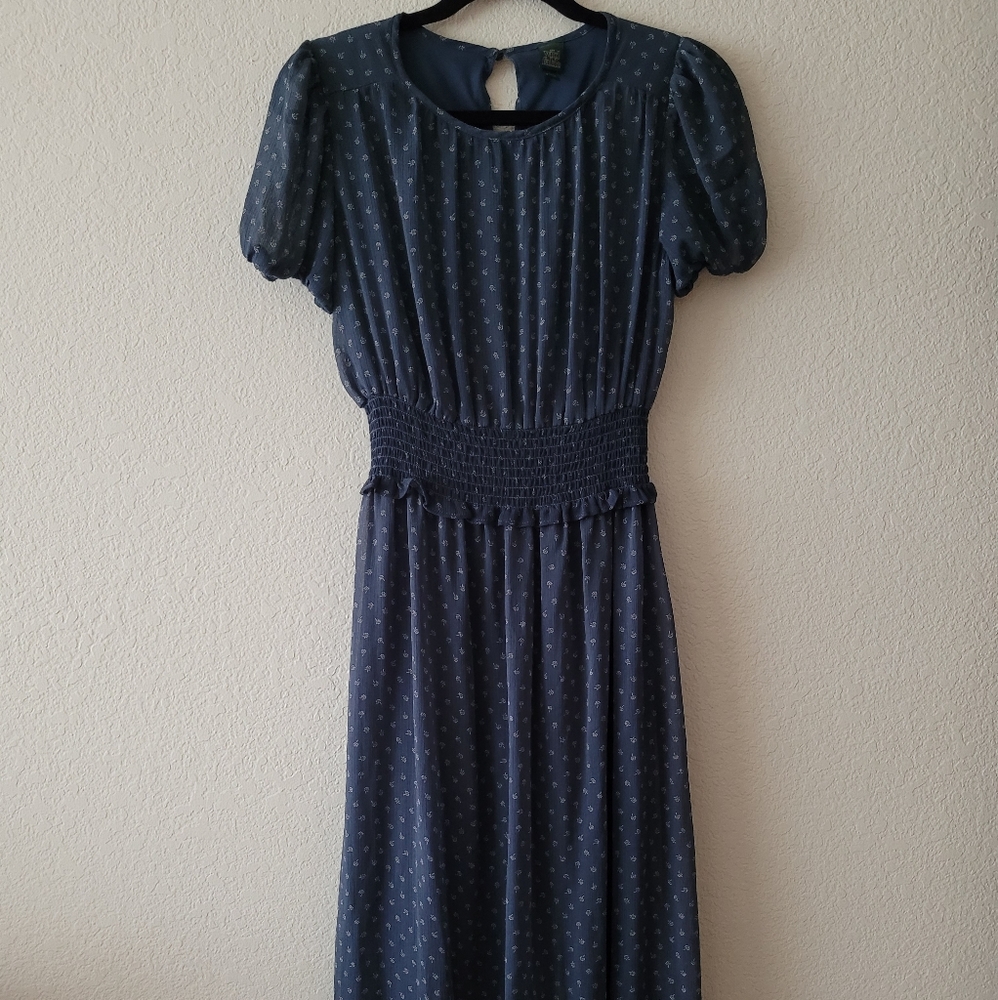 Blue floral Dress
